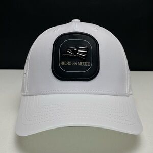 Hecho en Mexico Eagle Baseball Cap, White, Laser Cut, Snapback, Sport